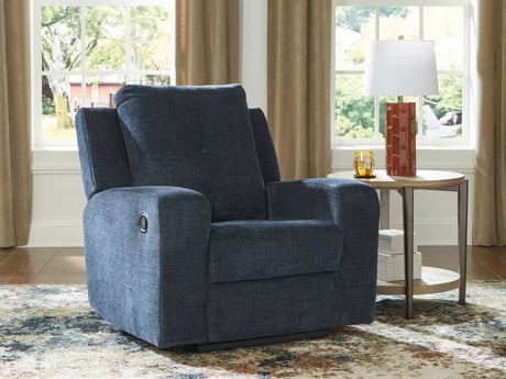 Danum Ink Chenille Recliner main front view