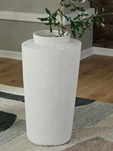 Flurinworth Cream Floor Vase front view