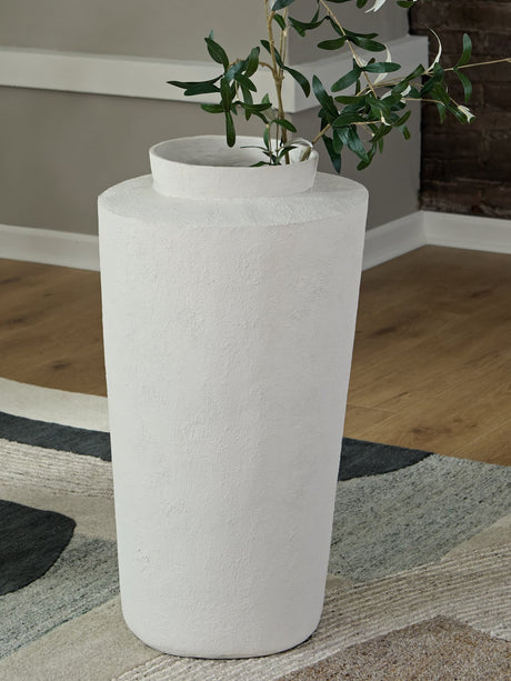 Flurinworth Cream Floor Vase front view