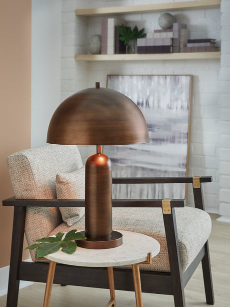 Wendfield Antique Copper Finish Table Lamp front view