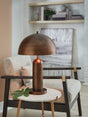 Wendfield Antique Copper Finish Table Lamp front view