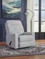 Skillins Stone Performance Fabric Recliner front angle view