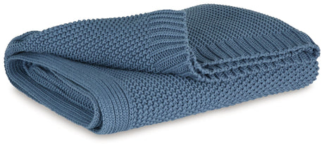 Gayelery Blue Throw blanket neatly folded replacement view