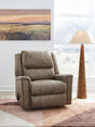 main view of Lixtowel Fog Faux Leather Recliner chair