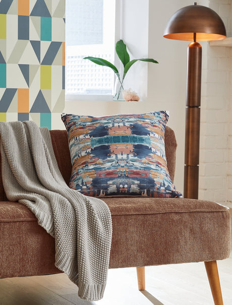 Kennick Multi-Color Abstract Accent Pillow front view