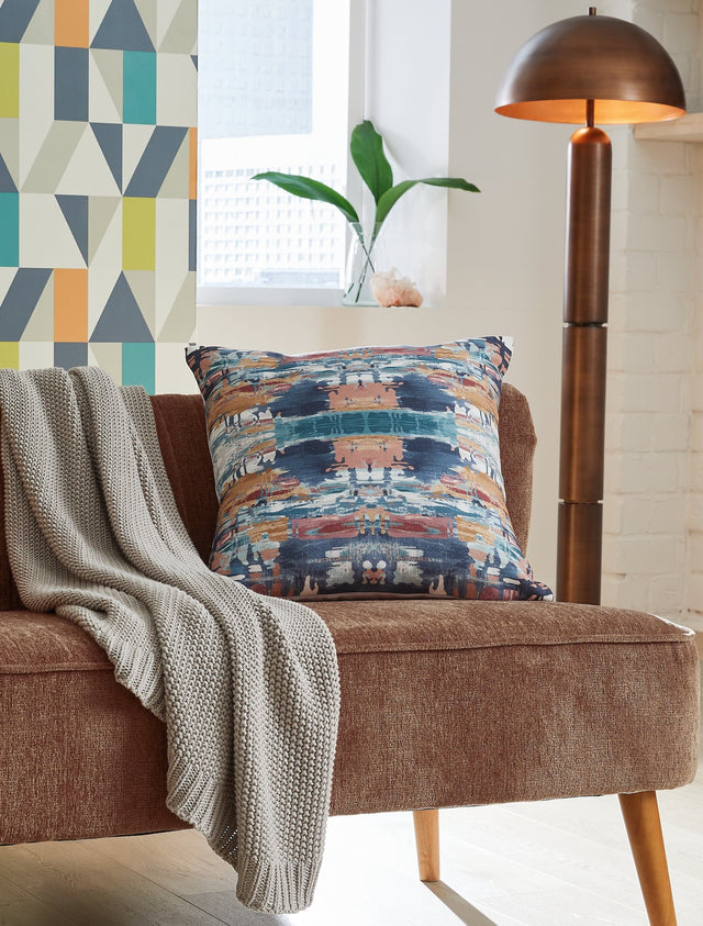 Kennick Multi-Color Abstract Accent Pillow front view