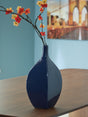 Abtinson navy ceramic vase front view