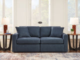 main view of Modmax Ink Performance Fabric Next-Gen Nuvella 2-Piece Sectional sofa