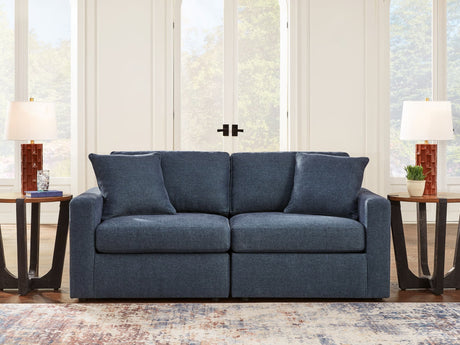 main view of Modmax Ink Performance Fabric Next-Gen Nuvella 2-Piece Sectional sofa