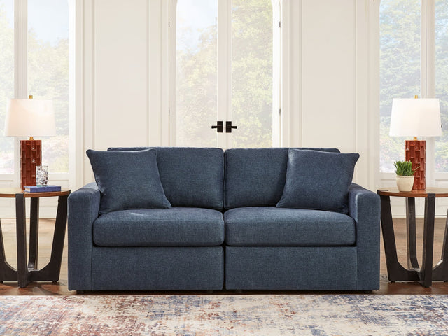 main view of Modmax Ink Performance Fabric Next-Gen Nuvella 2-Piece Sectional sofa