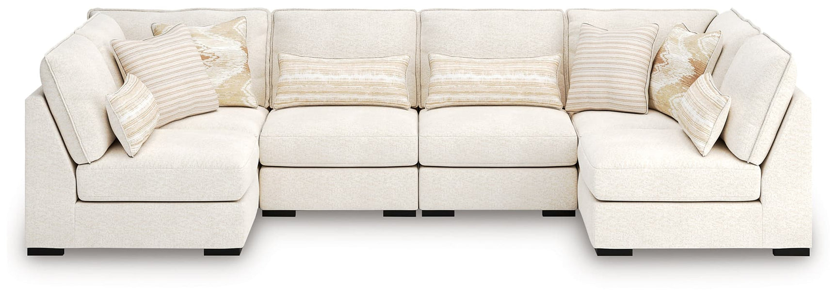 Donelson Creek vanilla sectional sofa main front view