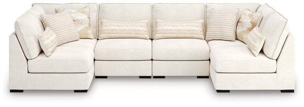 Donelson Creek vanilla sectional sofa main front view