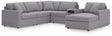 Main view of Modmax Granite 6-Piece Sectional Sofa with Audio System and Chaise