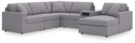 Main view of Modmax Granite 6-Piece Sectional Sofa with Audio System and Chaise