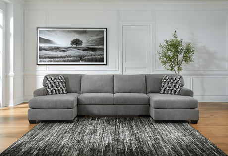 Birkdale Court Gray 3-Piece Sectional sofa main view