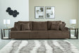 Top Tier Chocolate 3-Piece Sectional Sofa main view