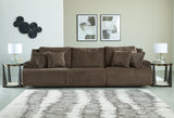 Top Tier Chocolate 3-Piece Sectional Sofa main view
