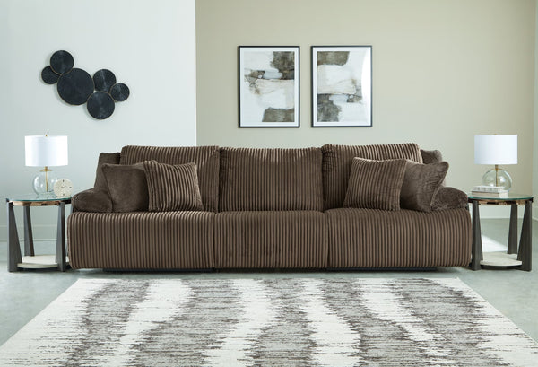 Top Tier Chocolate 3-Piece Sectional Sofa main view