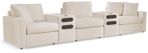 Modmax 5-Piece Sectional Sofa in oyster performance fabric, front view