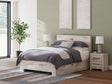 Lawroy Light Natural Full Panel Bed with Storage front view