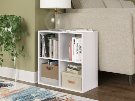 Onita White Four Cube Organizer, front view