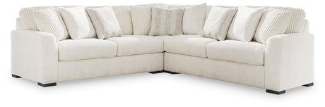Main view of Chessington Ivory 3-Piece Sectional sofa