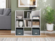 Onita White Nine-Cube Organizer front angle showing nine cubbies