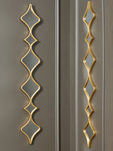 Harriswood goldtone metal accent mirror front view