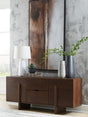 Kydler Medium Brown Contemporary Accent Cabinet front view