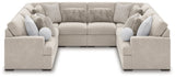 Cuddle Plush Arctic 8-Piece Sectional sofa front view