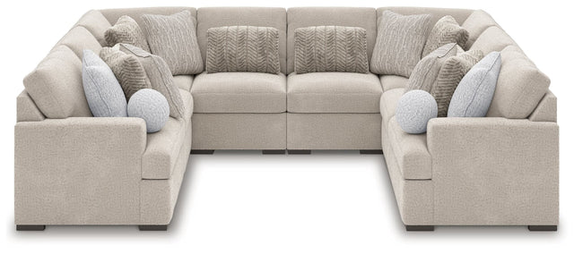 Cuddle Plush Arctic 8-Piece Sectional sofa front view