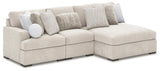 main view of Cuddle Plush Arctic 3-Piece Sectional with Chaise sofa