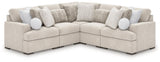 Cuddle Plush Arctic 5-Piece Sectional Sofa main view