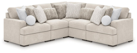 Cuddle Plush Arctic 5-Piece Sectional Sofa main view