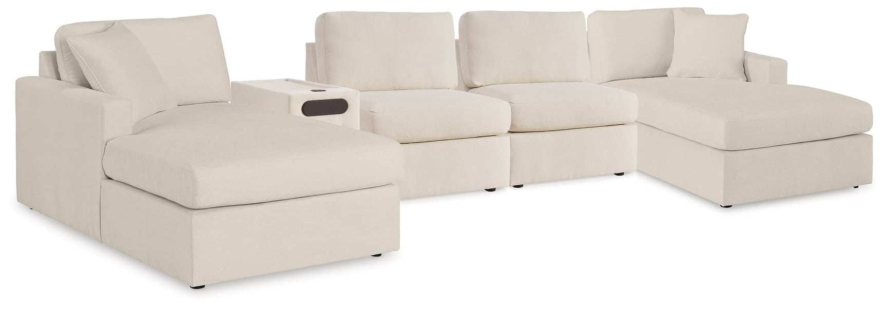 main view of Modmax Oyster 5-Piece Sectional with Audio Console sectional sofa