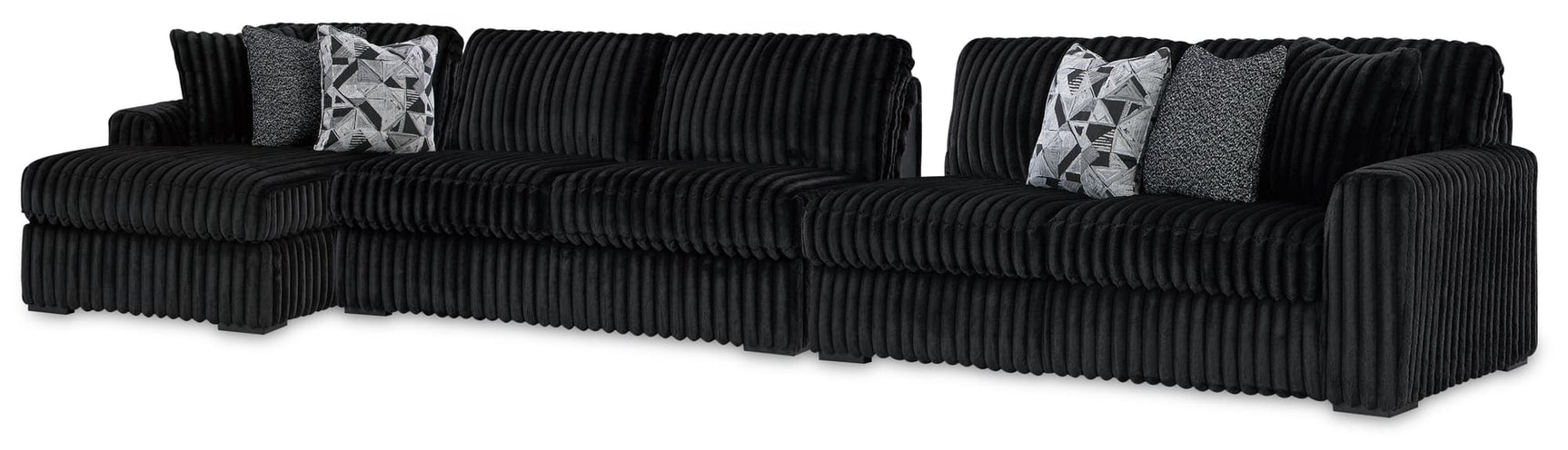 Midnight-Madness Onyx 3-Piece Sectional Sofa with Chaise main view