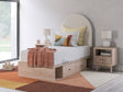 Arloster Twin Upholstered Panel Bed with Storage front view