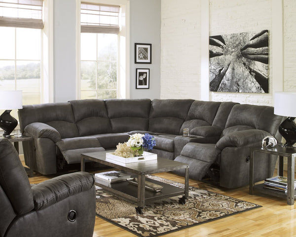Tambo Pewter 2-Piece Sectional Sofa with Recliner main view