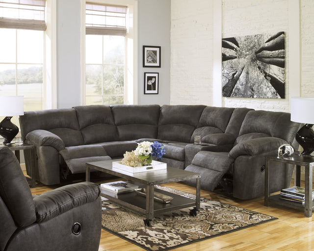 Tambo Pewter 2-Piece Sectional Sofa with Recliner main view