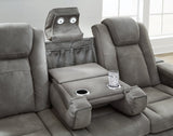 Next-Gen Slate DuraPella reclining sofa, front angle