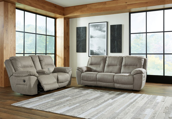 Next-Gen Putty Gaucho Sofa and Loveseat set front view