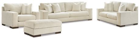 Main view of Maggie Birch Sofa, Loveseat, Chair and Ottoman furniture