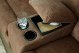 Partymate Brindle 2-Piece Sectional Sofa with Recliner facing front