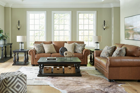 Main view of Carianna Caramel Sofa and Loveseat furniture