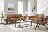 Telora Caramel Sofa and Loveseat set main front view