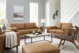Telora Caramel Sofa front view