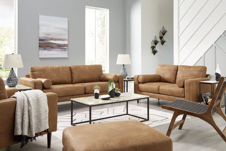 Telora Caramel Sofa front view