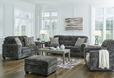 Lonoke Gunmetal sofa front view