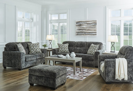 Lonoke Gunmetal sofa front view