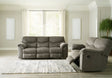 Alphons Putty Reclining Sofa and Loveseat set front view